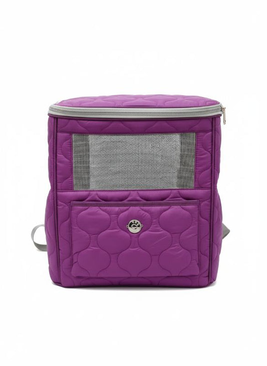 Transport Rucksack violett für Hunde und Katzen 