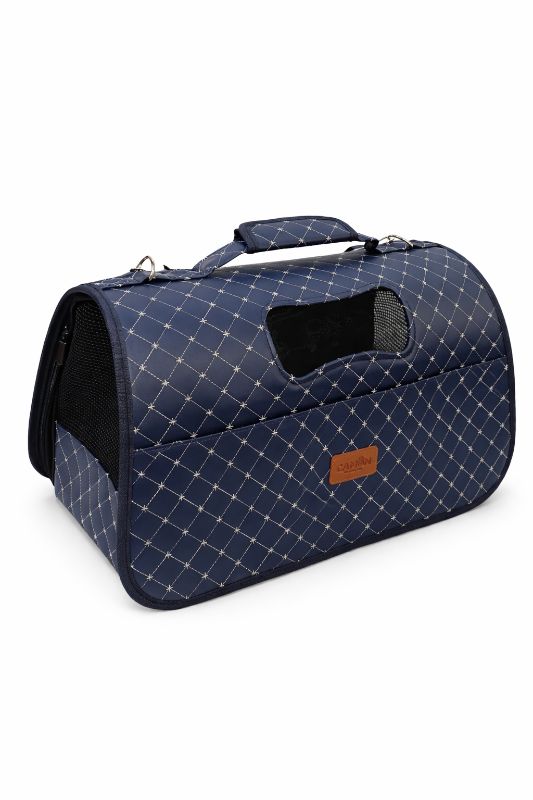 Transporttasche dunkelblau für Hunde und Katzen 
