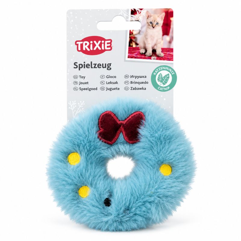 Trixie Katzenspielzeug Weihnachtskranz mit Katzenminze