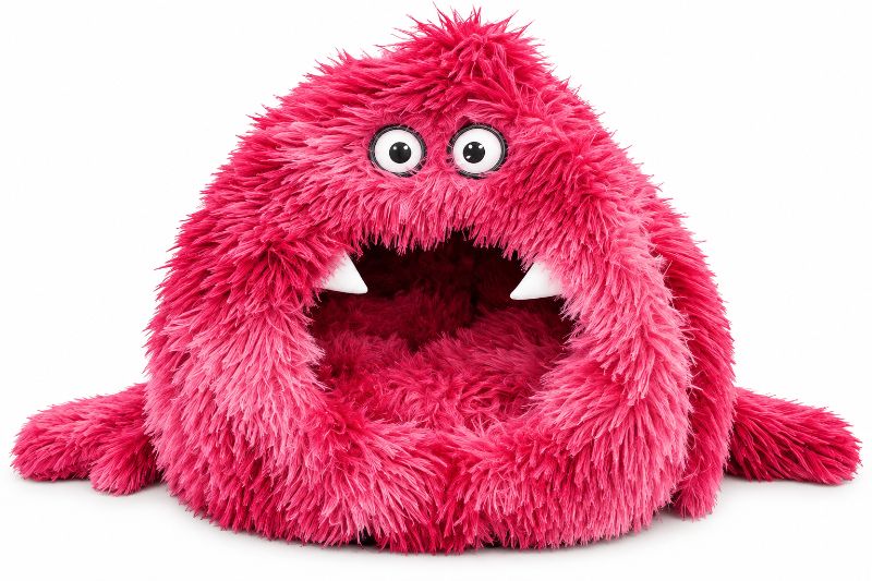 Trixie Liegeplatz „Monster“ – kuschelige Höhle mit Gute-Laune-Faktor pink