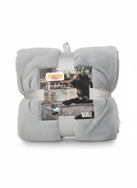 Wasserdichte Hundedecke hellgrau