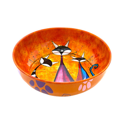 Metall Schüssel - Katze 2 - Groß - 12cm