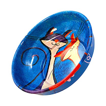 Metall Schüssel - Katze 3 - Klein - 8cm