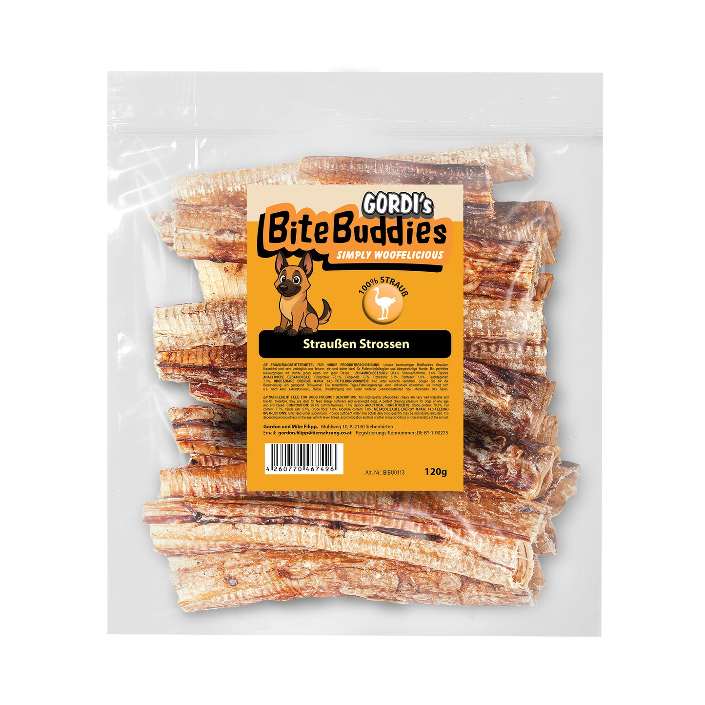 Gordi's Straussen Strossen 120g